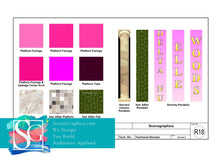 Load image into Gallery viewer, Blueprints Designs for Legally Blonde Musical Set_ Rotating columns color swatches