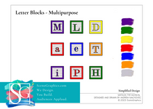 Load image into Gallery viewer, Matilda Set Design Blueprints_letter blocks multipurpose_high school_build matilda set
