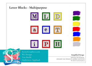 Matilda Set Design Blueprints_letter blocks multipurpose_high school_build matilda set