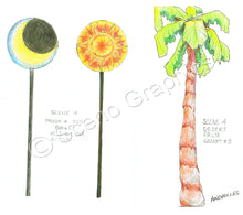 Load image into Gallery viewer, "Androcles and the Lion" children's set design, ScenoGraphics design. Rent Design Pak© to build yourself! DIY Sets, guide to building, high school, college, community theater. Play.