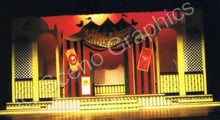 Load image into Gallery viewer, Buffalo Bill's Wild West Show "Annie Get Your Gun" musical set, ScenoGraphics design. Rent Design Pak© to build yourself! DIY Sets, guide to building, high school, college, community theater. Play.