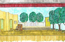 Load image into Gallery viewer, Lamar's House Playhouse "Babes In Arms" 1959 Version Musical Set, ScenoGraphics design. Rent Design Pak© to build yourself! DIY Sets, guide to building, high school, college, community theater. Play.
