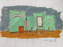 Load image into Gallery viewer, American Legion Post "Babes In Arms" 1959 Version Musical Set, ScenoGraphics design. Rent Design Pak© to build yourself! DIY Sets, guide to building, high school, college, community theater. Play.