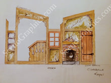 Load image into Gallery viewer, Cinderella Design Pak© - Set design for Cinderella. Buy set designs. In My Own Little Corner set. Cinderella's house.