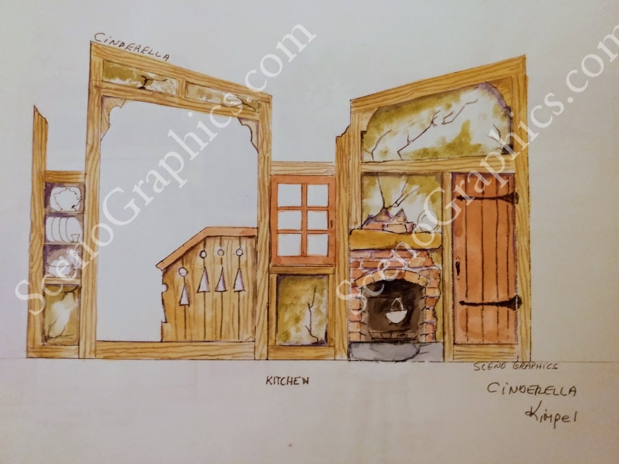 Cinderella Design Pak© - Set design for Cinderella. Buy set designs. In My Own Little Corner set. Cinderella's house.