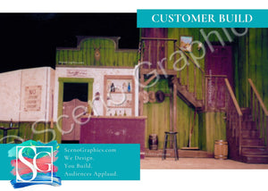 Set Design Blueprints for Musical Crazy For You_Hot Box, Saloon Interior Set Design