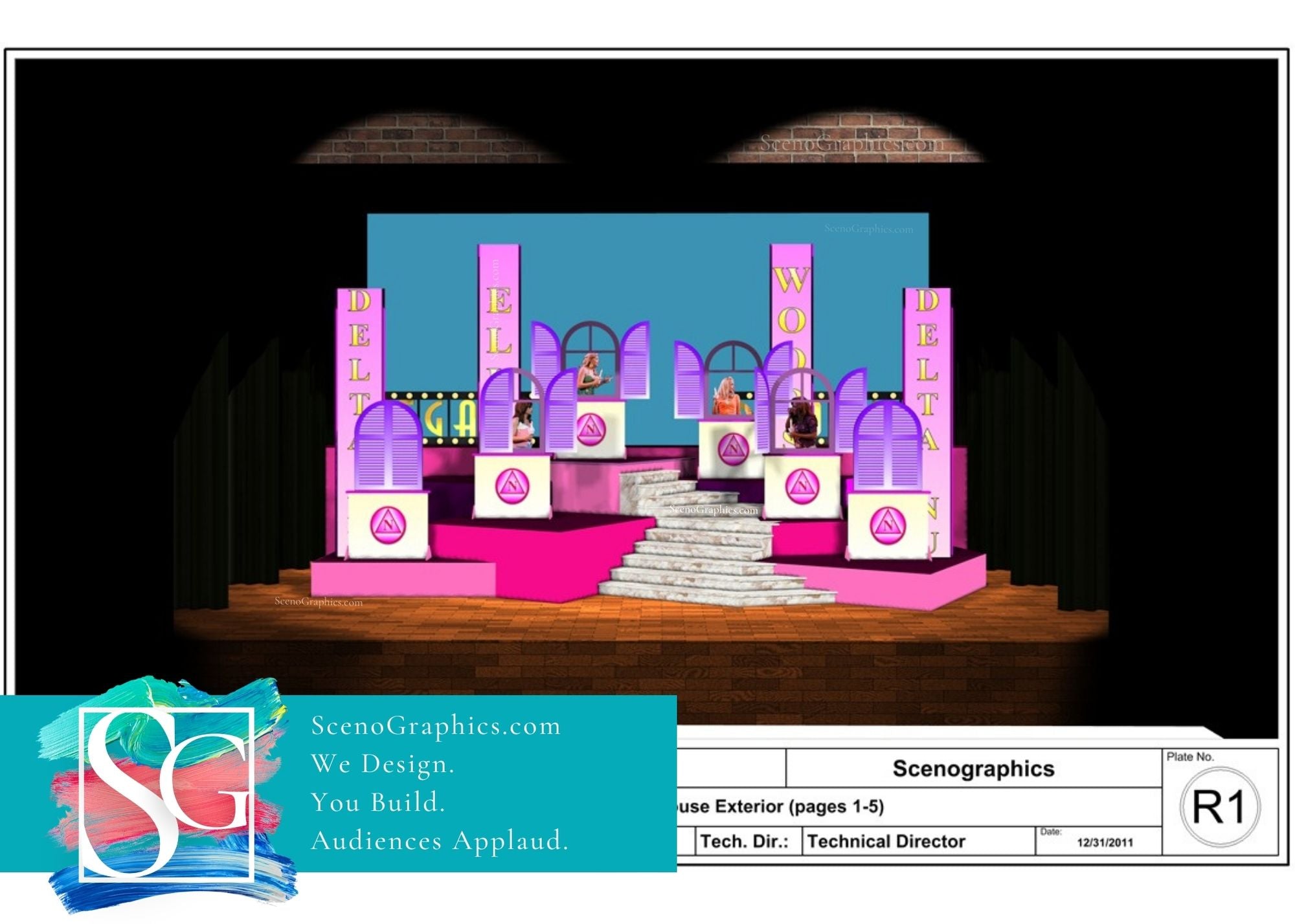 Legally Blonde Design Pak – ScenoGraphics