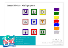 Load image into Gallery viewer, Matilda Set Design Blueprints_letter blocks multipurpose_high school_build matilda set
