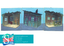 Load image into Gallery viewer, Fiddler On The Roof Design Pak Musical Blueprints to build set design for Fiddler on the roof. Rustic shack blueprints
