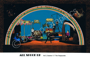  Carnival, Tunnel of Love "All Shook Up" musical set, ScenoGraphics design. Rent Design Pak© to build yourself! DIY Sets, guide to building, high school, college, community theater. Play.