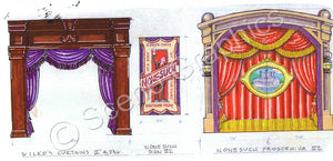 Nonesuch Proscenium "Big River: Huckleberry Finn" musical set, ScenoGraphics design. Rent Design Pak© to build yourself! DIY Sets, guide to building, high school, college, community theater. Play.