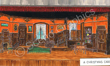 Load image into Gallery viewer, Dicken&#39;s &quot;A Christmas Carol&quot; theater set, design by ScenoGraphics. Scrooge&#39;s House. Rent our Blueprints and build this theatre set yourself! DIY Sets, guide to building, high school, college, community theater. Play.  Paller adaptation. Samuel French, inc. Victorian attic.
