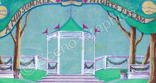 Load image into Gallery viewer, Gazebo Set Shakespeare&#39;s &quot;A Midsummer Night&#39;s Dream&quot;, ScenoGraphics design. Rent Design Pak© to build yourself! DIY Sets, guide to building, high school, college, community theater. 
